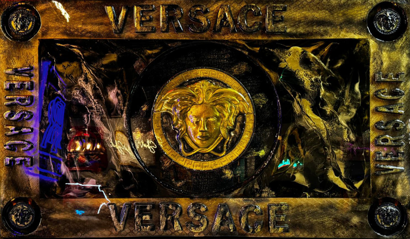 Timeless - Epoxy & Mixed-Media LED Art on Pinewood